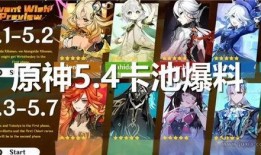 5.4卡池最新爆料,新角色、新故事，精彩内容抢先看！